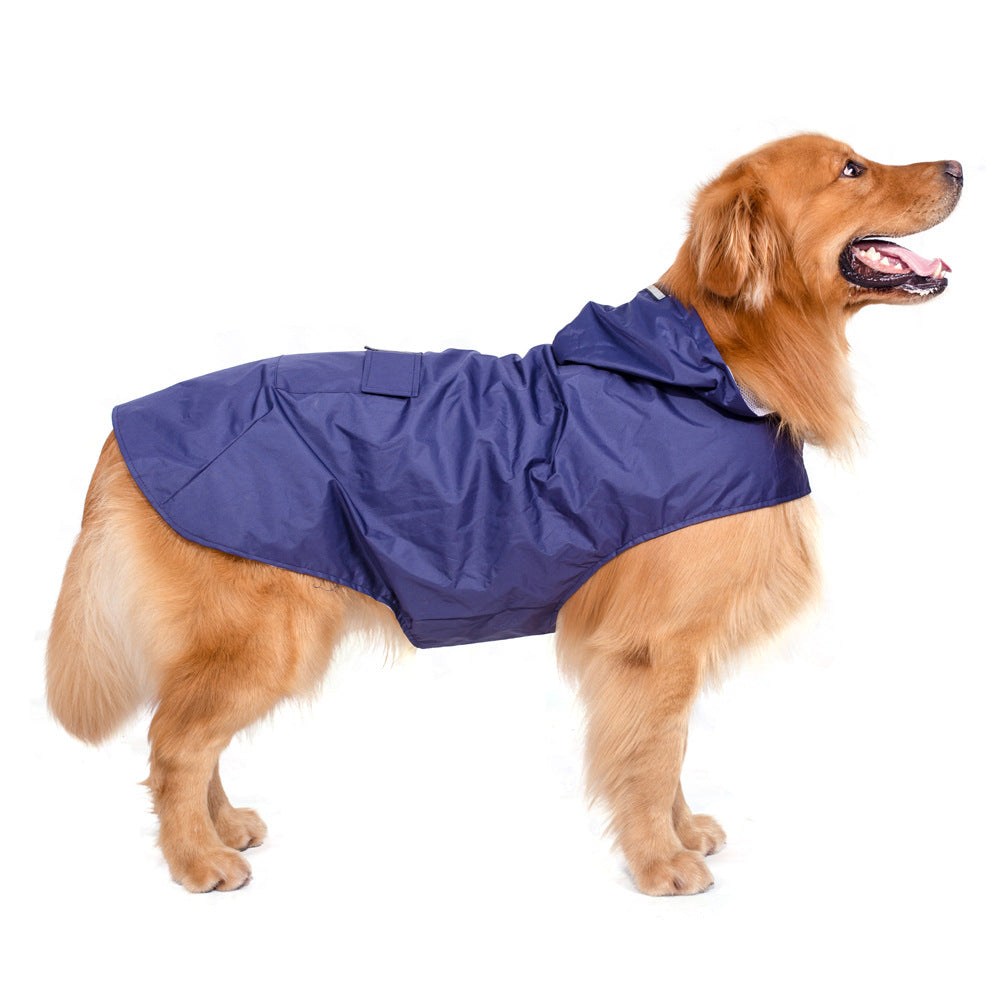 Hooded Reflective Dog Rain Poncho
