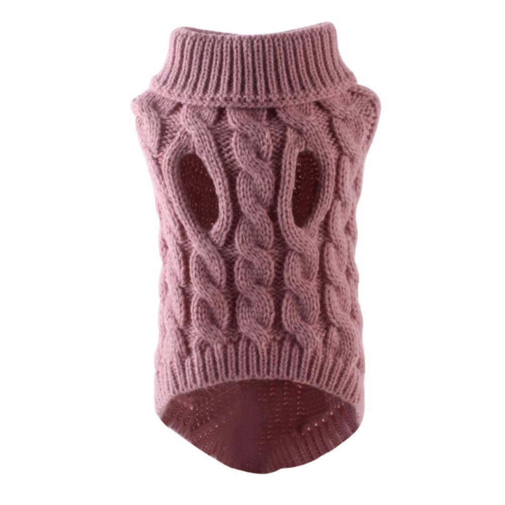 Cozy Cable Knit Dog Sweater