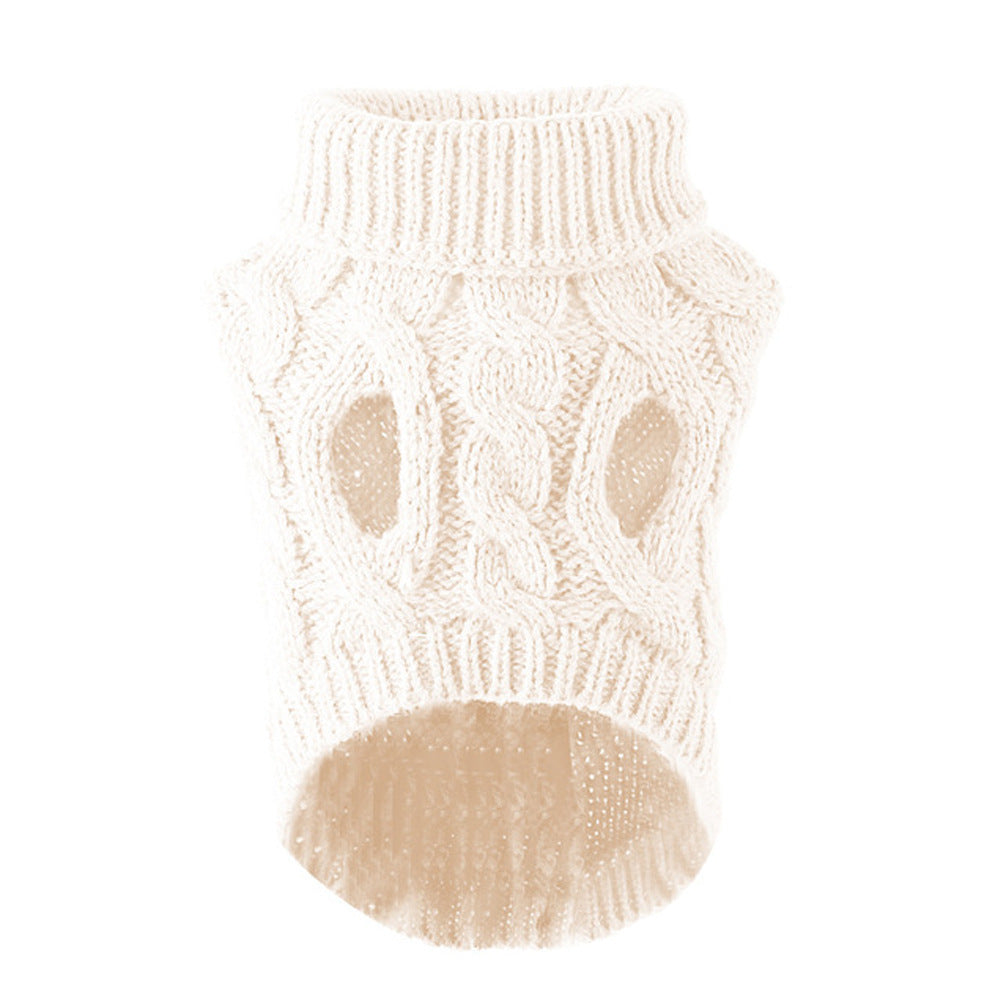 Cozy Cable Knit Dog Sweater