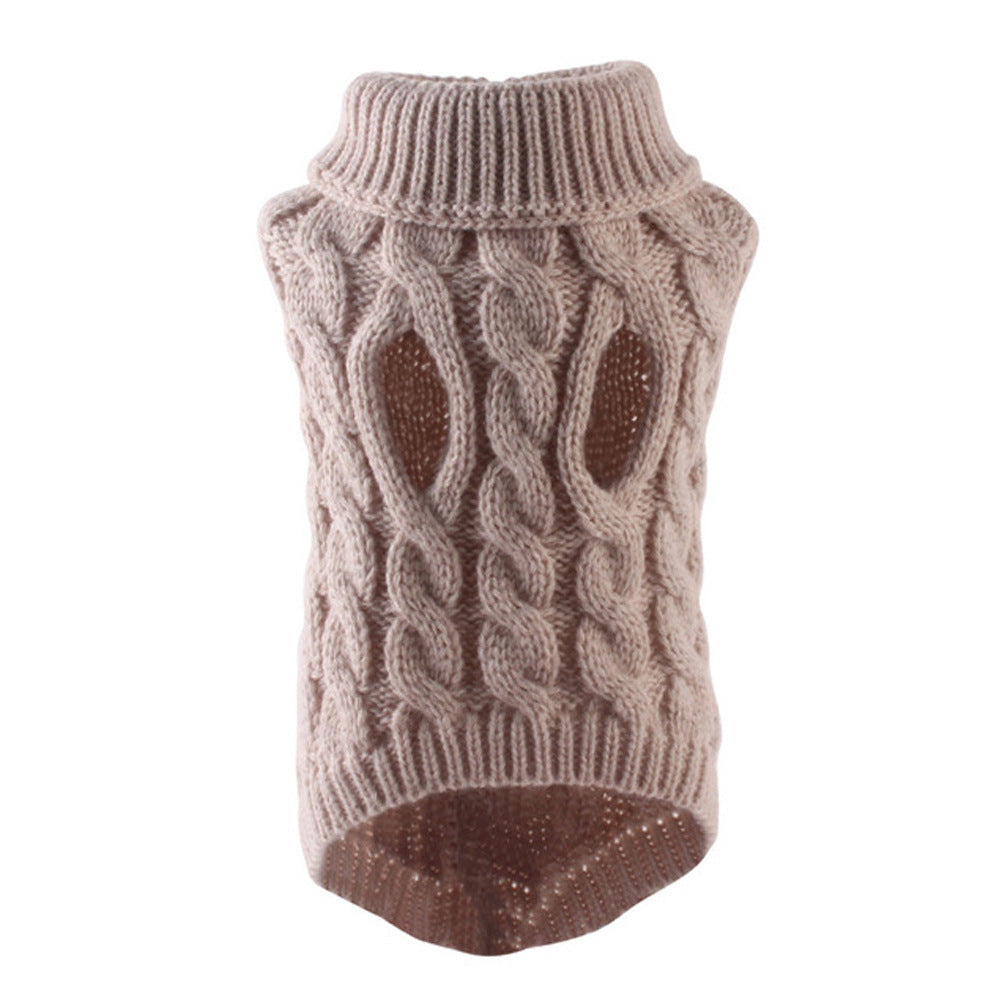 Cozy Cable Knit Dog Sweater