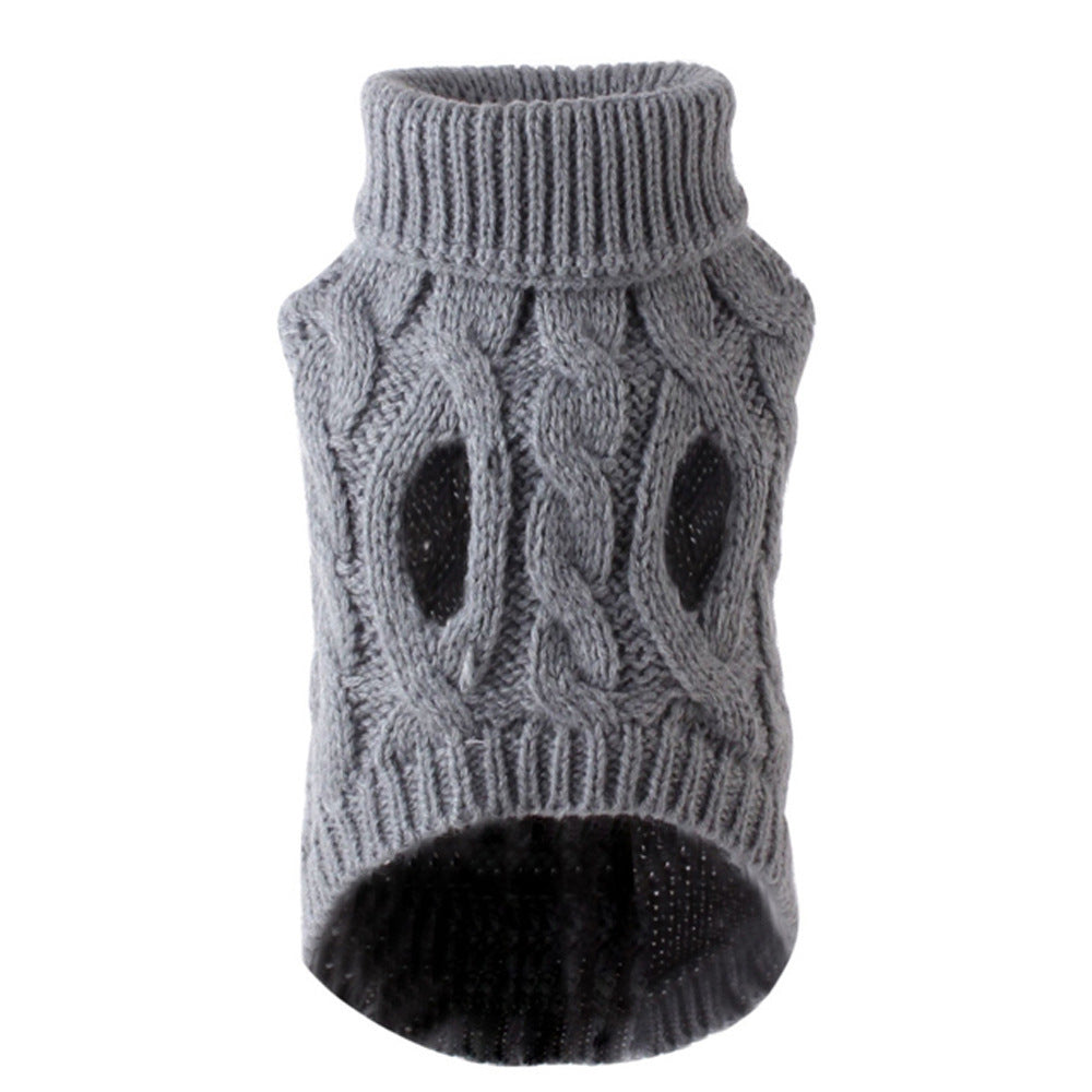 Cozy Cable Knit Dog Sweater