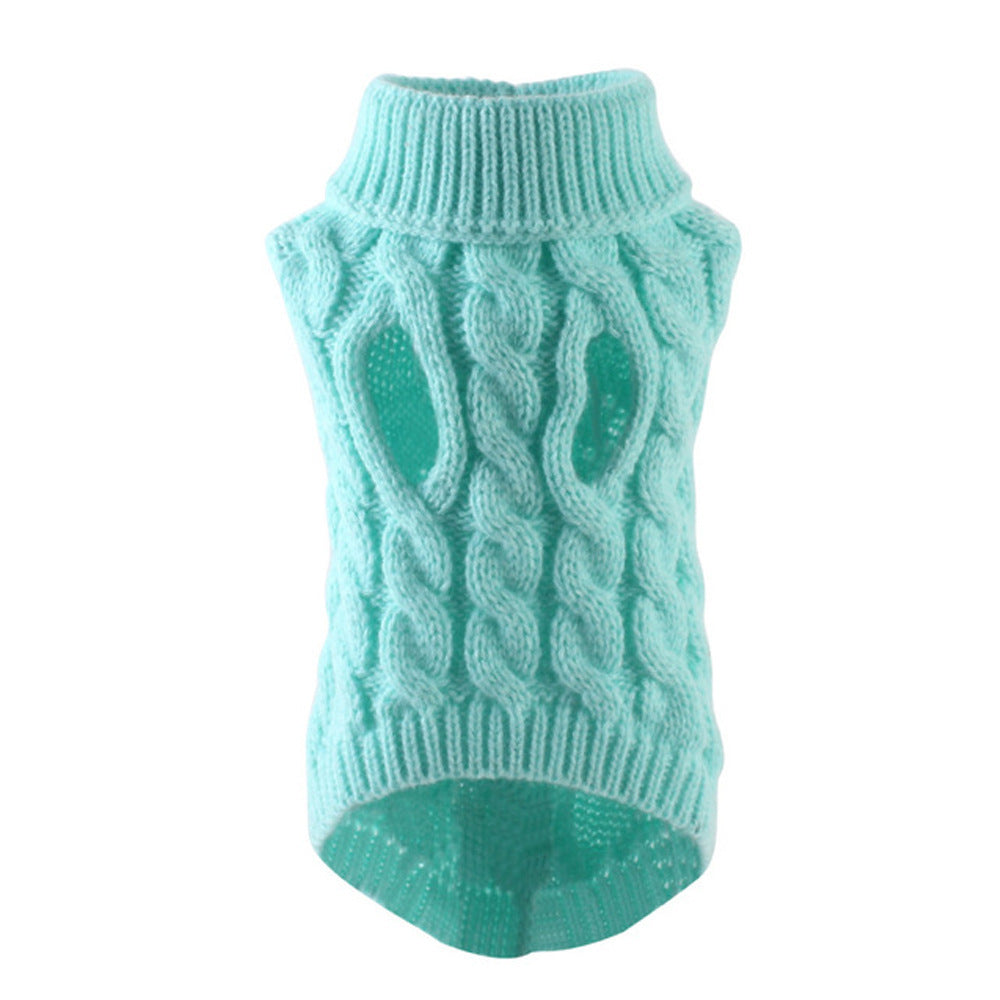 Cozy Cable Knit Dog Sweater