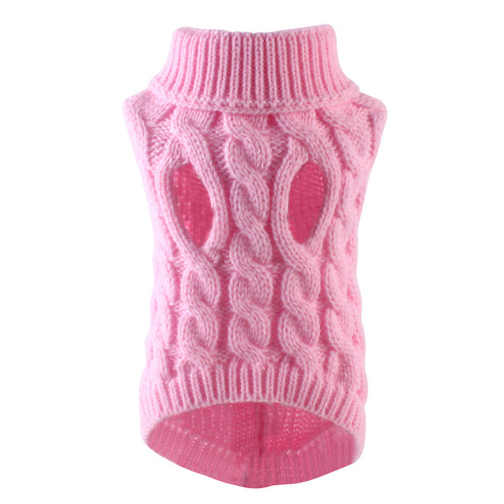 Cozy Cable Knit Dog Sweater