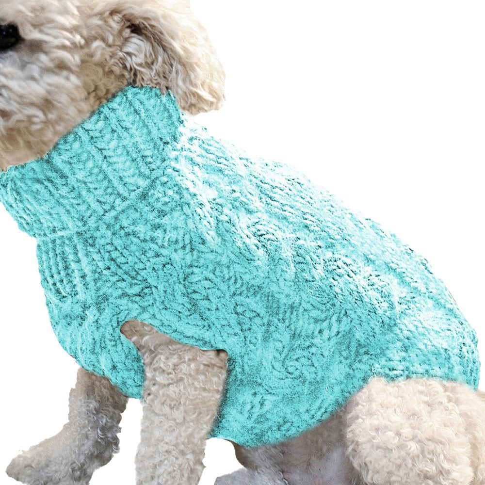 Cozy Cable Knit Dog Sweater