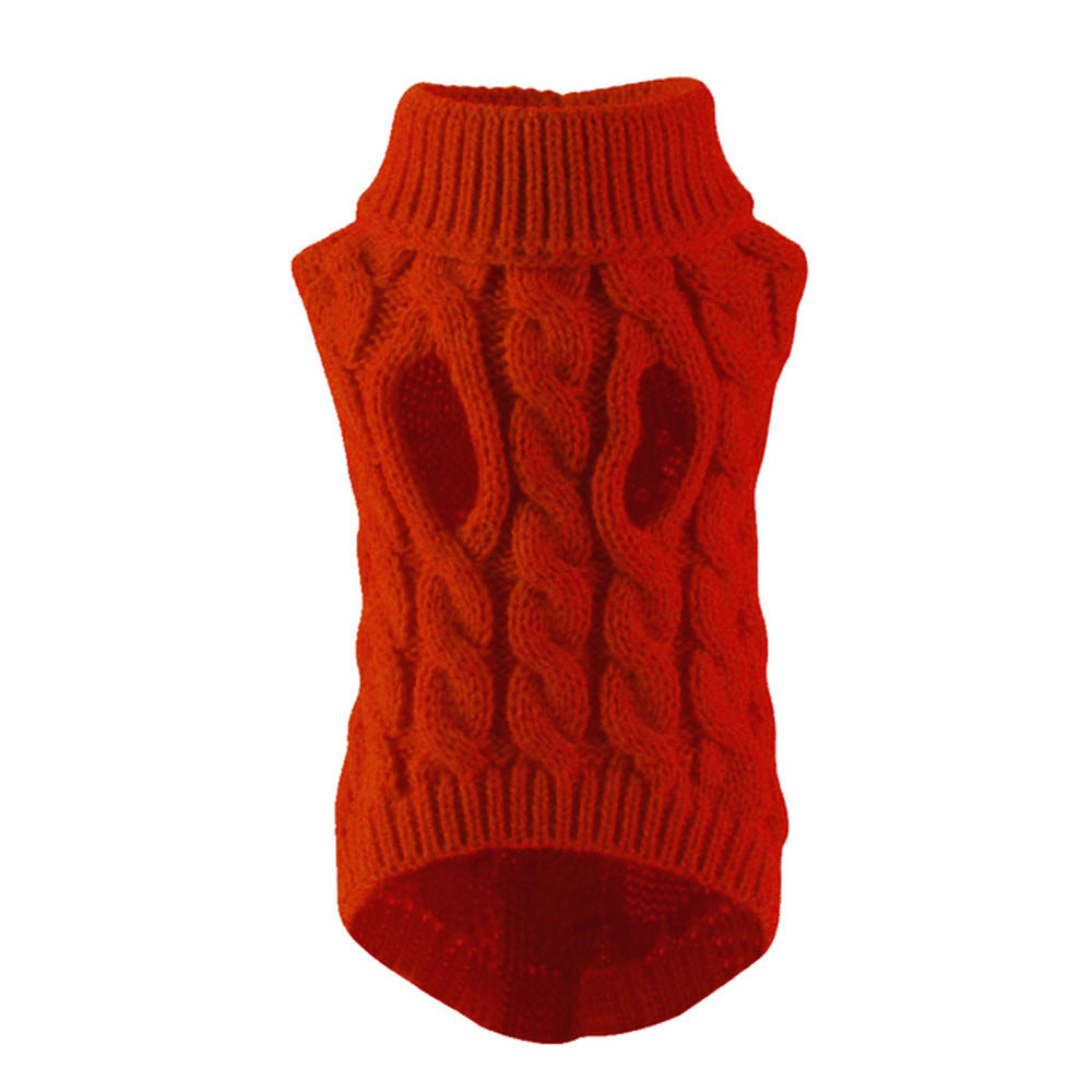 Cozy Cable Knit Dog Sweater