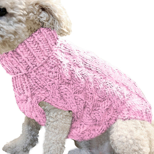 Cozy Cable Knit Dog Sweater