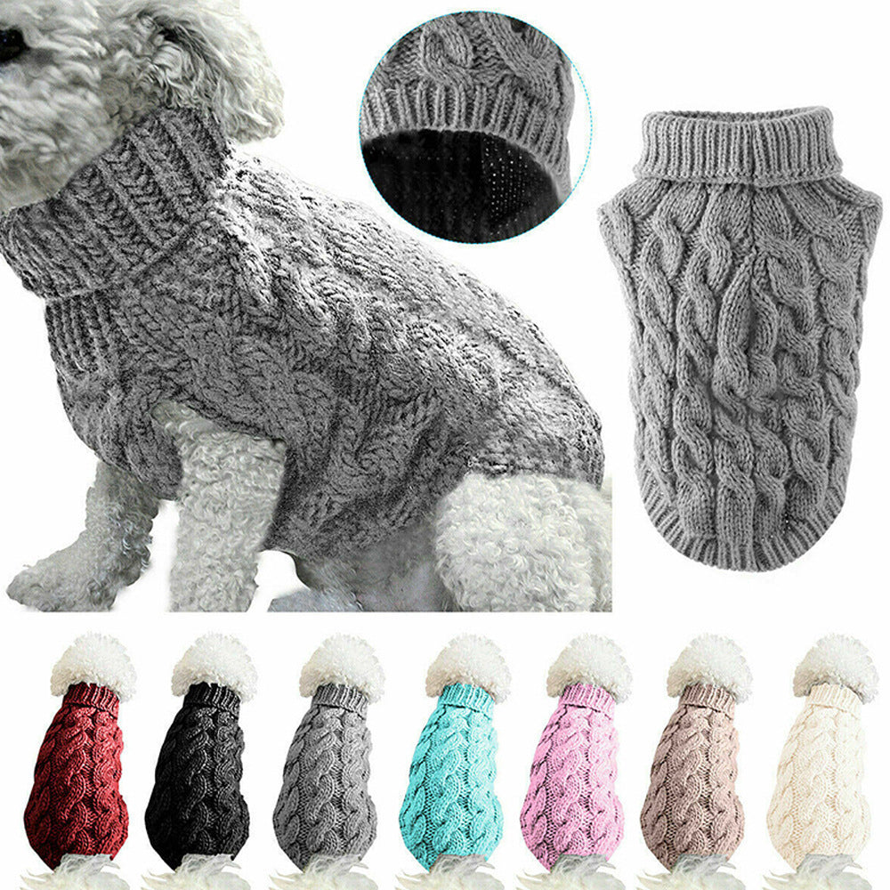 Pet Cable Knit Sweater
